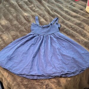 Altar'd State Blue Pleated Sundress Sleeveless Mini
